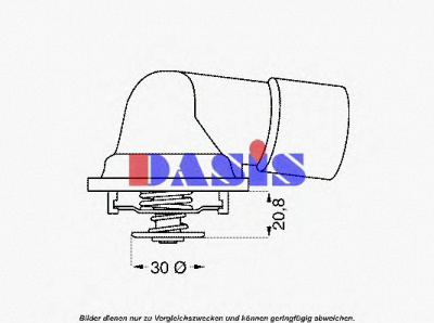 AKS DASIS 751637n -  Термостат, охлаждающая жидкость